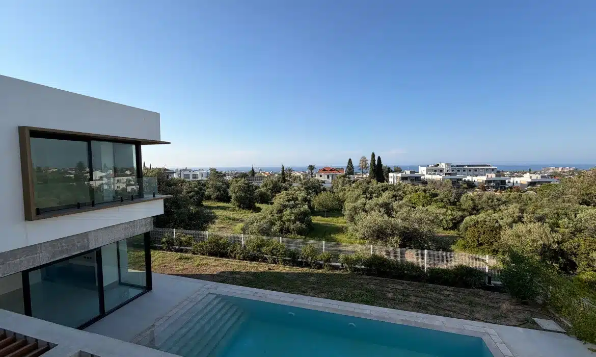 Meerblick von der oberen Etage der Villa in Bellapais