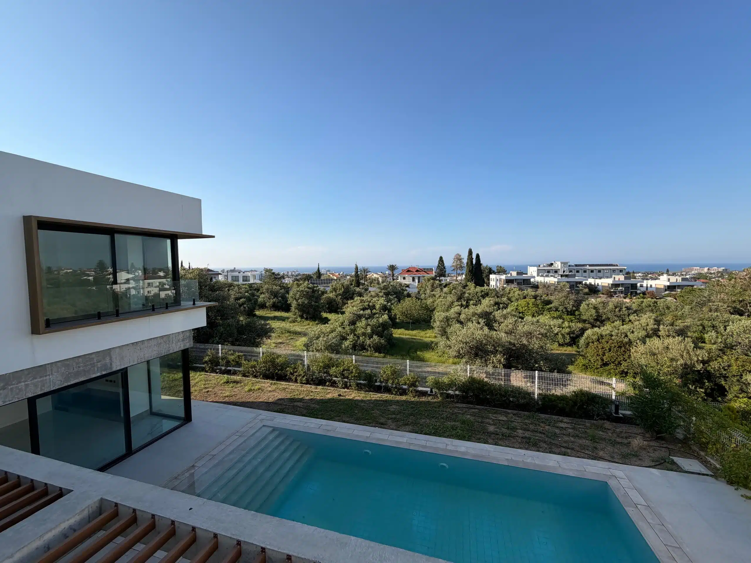 Zypern türkischer Teil: Meerblick der angebotenen Villa bei Bellapais und Kyrenia